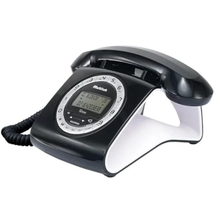 U00073 Retro Kablolu Telefon, Beyaz