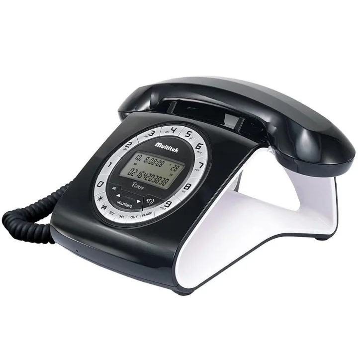 U00073 Retro Kablolu Telefon, Beyaz
