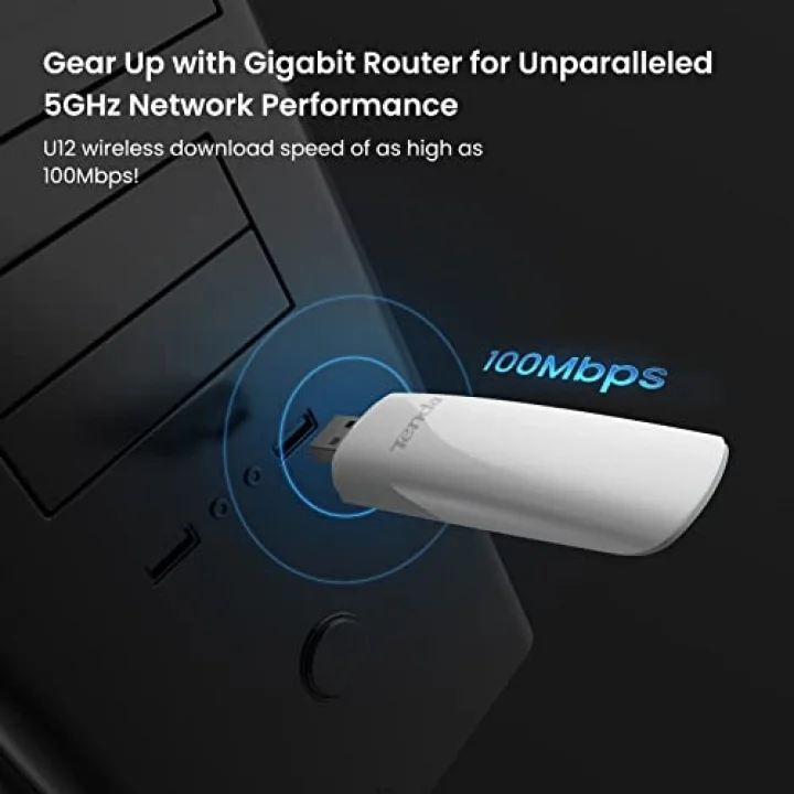 U12 1200mbps Dual Band USB 3.0 Kablosuz Adaptör