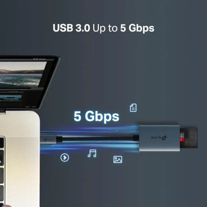 UA430C; USB 3.0 Type-C ile SD & microSD 3.0 Kart Okuyucu