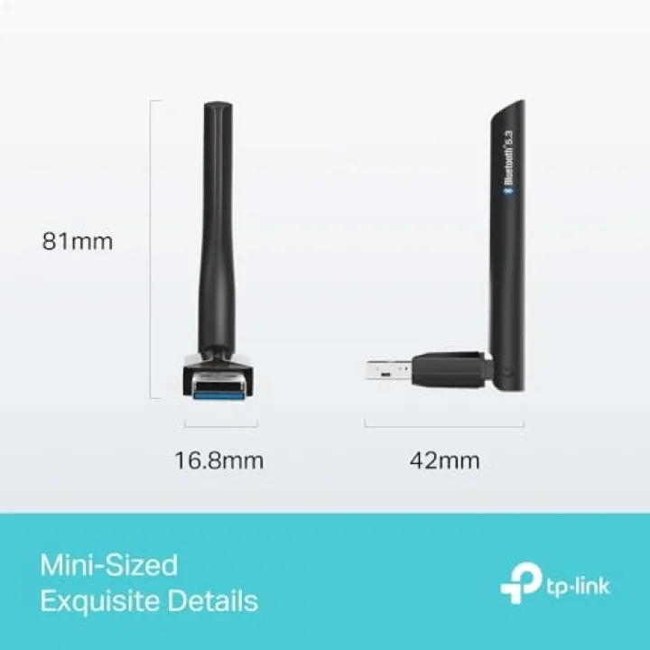 UB500 Plus, Ayarlanabilir Harici Antenli, Yüksek Çekim Güçlü Bluetooth 5.4 USB Adaptör