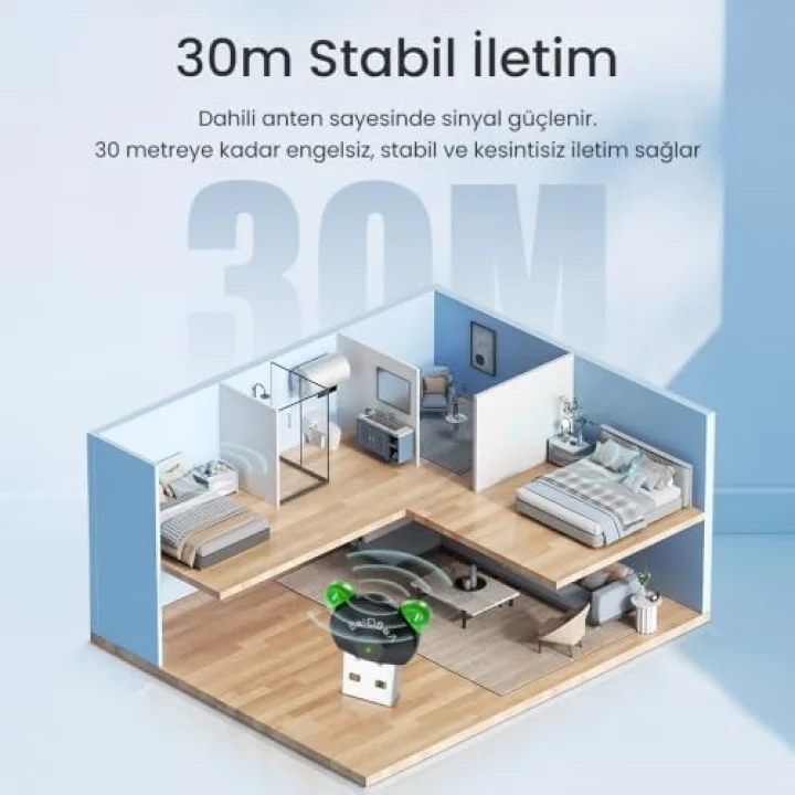UB504 Bluetooth 5.4 Adaptör Mini USB Dongle