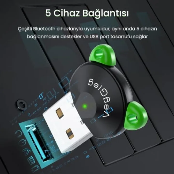 UB504 Bluetooth 5.4 Adaptör Mini USB Dongle