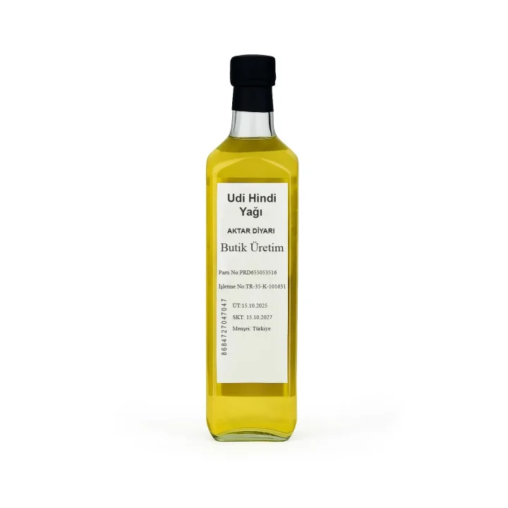 Udi Hindi Yağı 1000 ML - Doğal Bitkisel Yağ, BTY-ADY90104