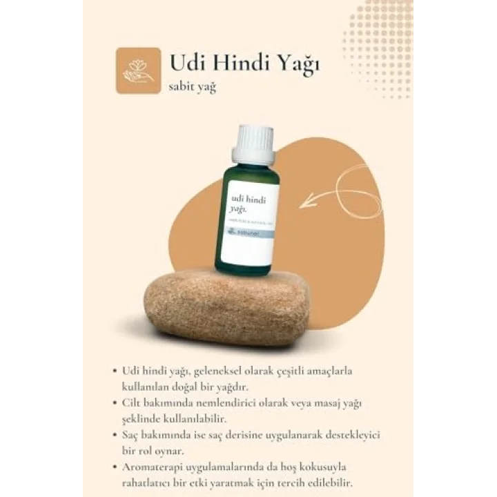 Udi Hindi Yağı 30 ml - Bitkisel Bakım Yağı