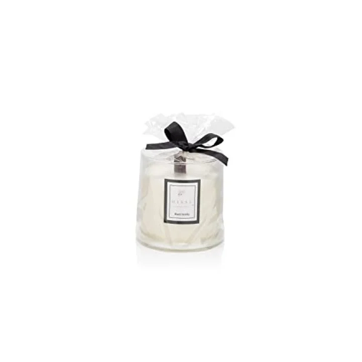 Üfleme Cam Ahşap Fitilli Black Vanilya Vegan Mum (140 gr)