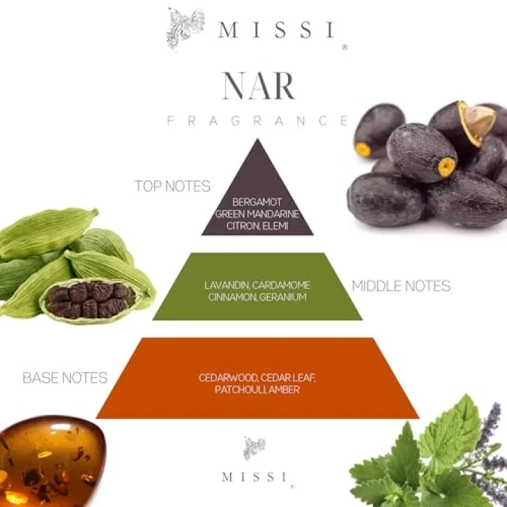 Üfleme Cam Ahşap Fitilli Nar Vegan Mum (140 gr)