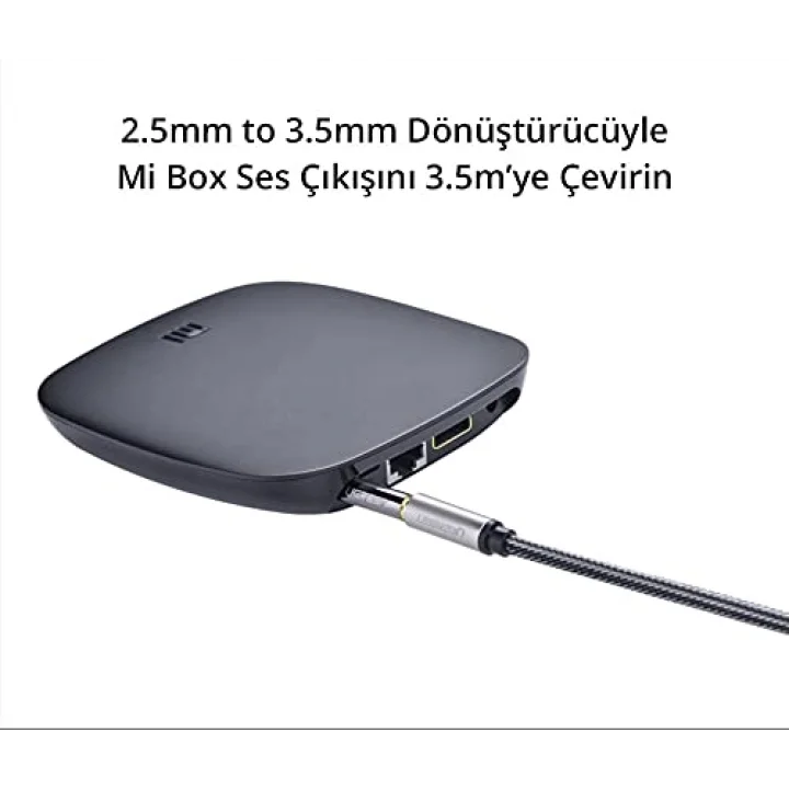 Ugreen 2.5 mm to 3.5 mm Jack Dönüştürücü