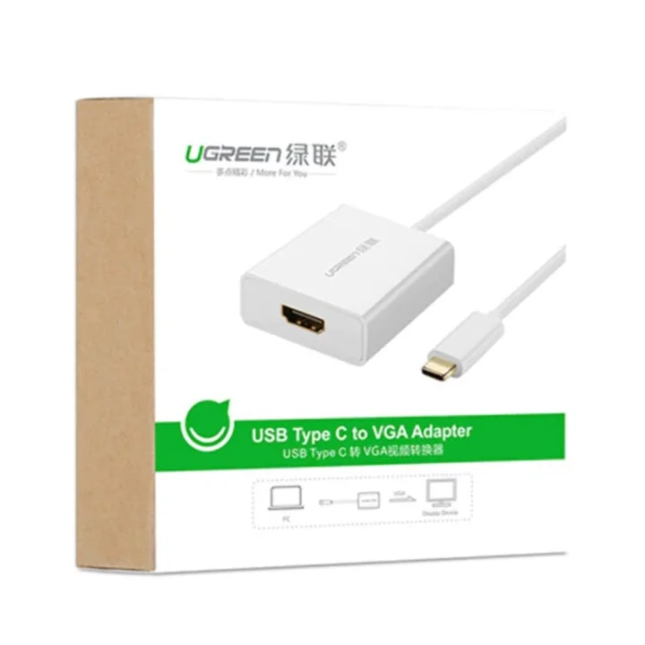 Ugreen Type-C to HDMI Dişi 4K Çevirici Adaptör, Beyaz