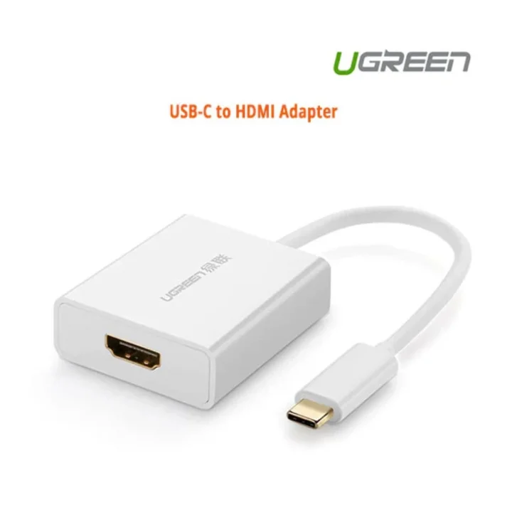 Ugreen Type-C to HDMI Dişi 4K Çevirici Adaptör, Beyaz