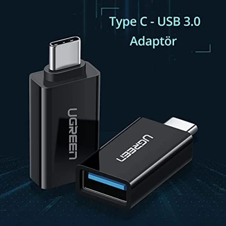Ugreen USB 3.0 Type-C Dönüştürücü Adaptör, Beyaz