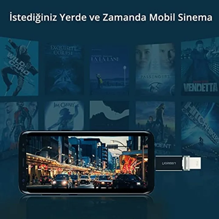 Ugreen USB 3.0 Type-C Dönüştürücü Adaptör, Beyaz