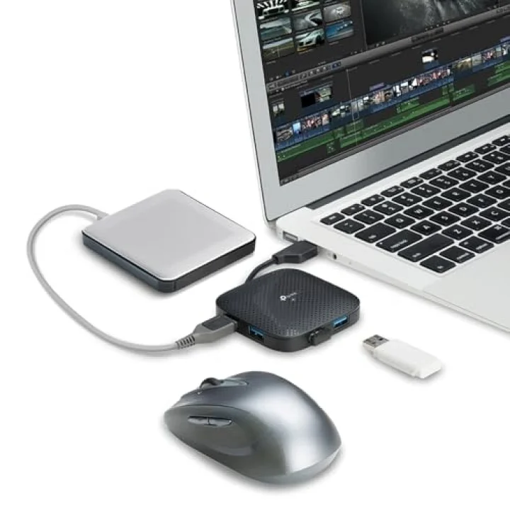 UH400, 5Gbps Transfer Hızlı Tak ve kullan 4-Port USB 3.0 Hub