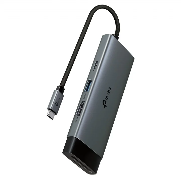 UH7021C | USB-C 7’si 1 Arada Hub | 4K@60Hz HDMI, 100W PD, 3× USB 3.0, SD & microSD UHS-I (200 MB/s), Tak-Çalıştır, Alüminyum Tasarım