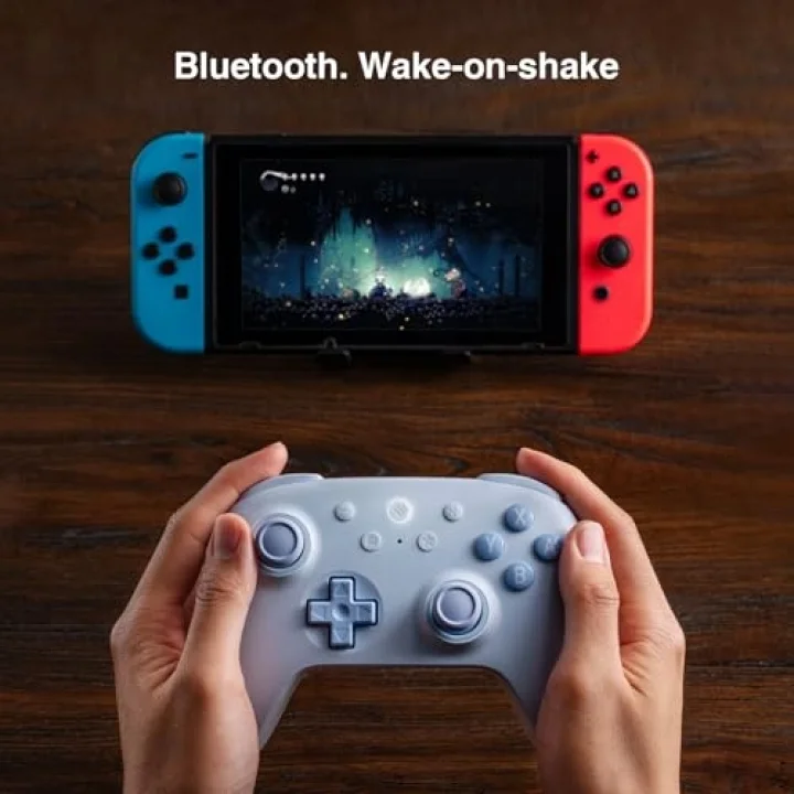 Ultimate 2C Bluetooth Controller for Switch 2, Switch/OLED/Lite, Hall Effect Joysticks, Non-linear Digital Triggers, Remappable L4/R4 Bumpers, 6-axis Motion, Rumble Vibration (Blue)