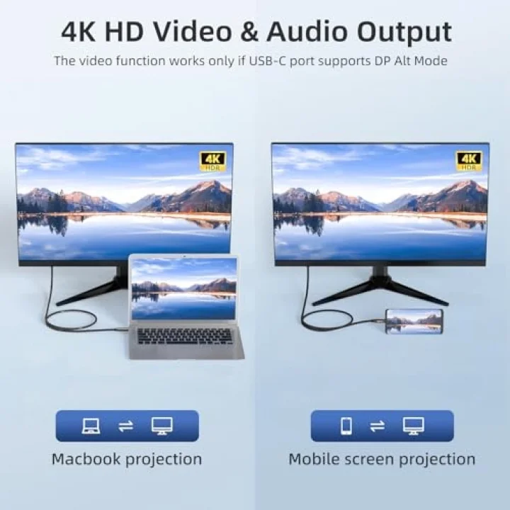 ULTRA USB C to USB C Kablo 240W PD 3.1 Hızlı Şarj, 20Gbps Veri Transferi, 4K@60Hz Görüntü Aktarımı, USB 3.2 Gen2 Type-C Kablo ULT (200, Santimetre)