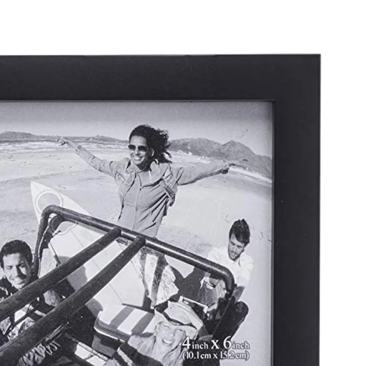 Uluslararası Tasarımlar Siyah 8 Açılış 4x6 Kolaj Fotoğraf Çerçevesi