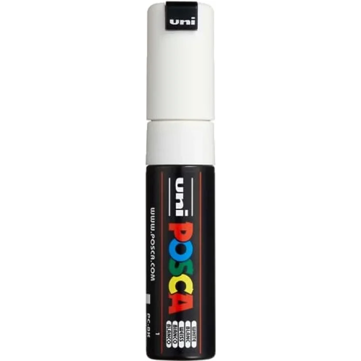 UNİ-BALL PC-8K- SU BAZLI MARKER BEYAZ 8,0