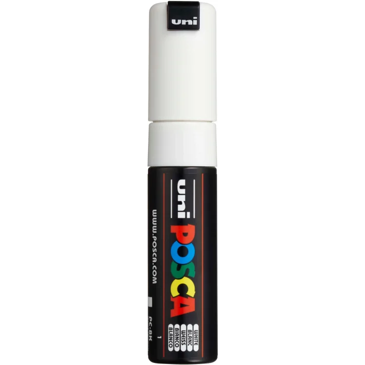 UNİ-BALL PC-8K- SU BAZLI MARKER BEYAZ 8,0