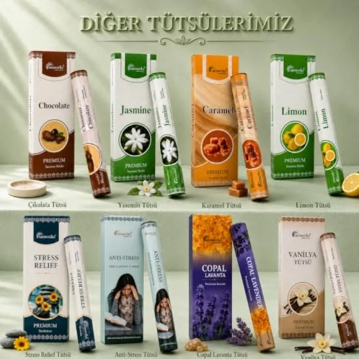 Unicuslife Aromatika Stres Relief Çubuk Tütsü (20 Adet)