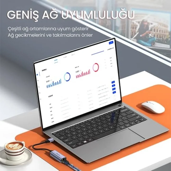 USB 2.0 100Mbps Rj45 Lan Ethernet İnternet Çevirici Dönüştürücü