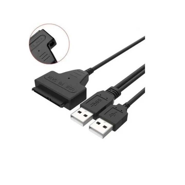 USB 2.0 2.5 3.5 İnç Sata SSD Hdd Hard Disk Dc Güç Çevirici Dönüştürücü Adaptör Kablosu