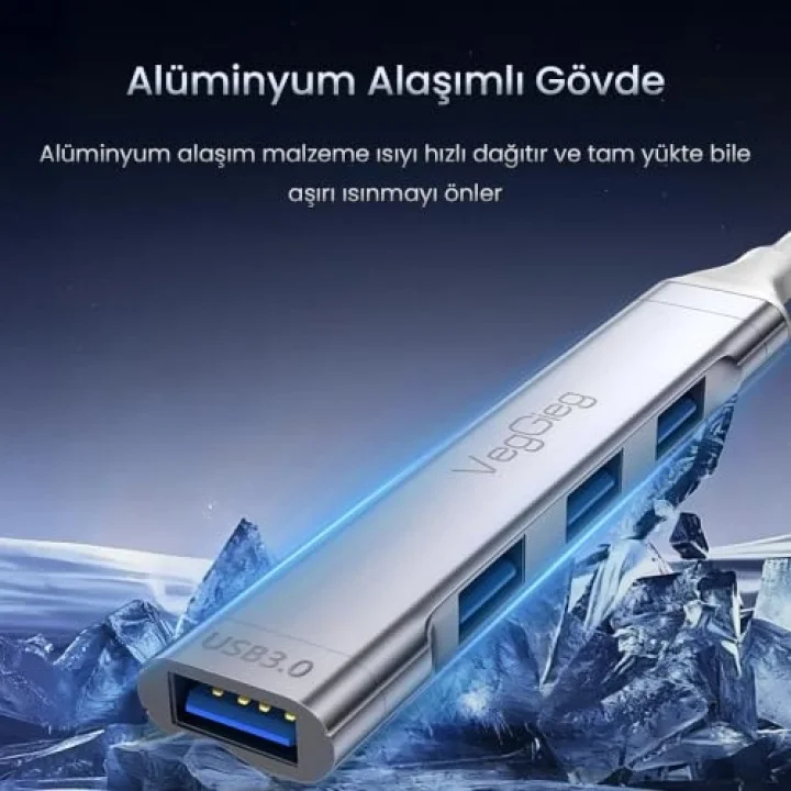 USB 3.0 4 port 3*USB 2.0 ve 1*USB 3.0 Çoklayıcı Hub