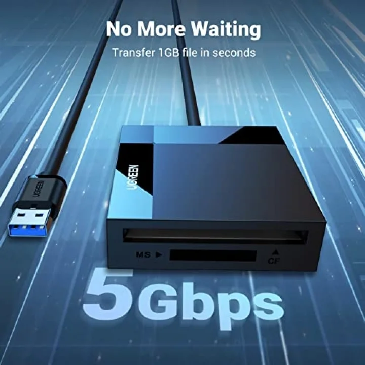 USB 3.0 4ü 1 Arada Kart Okuyucu, Siyah