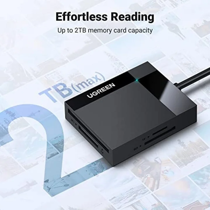 USB 3.0 4ü 1 Arada Kart Okuyucu, Siyah