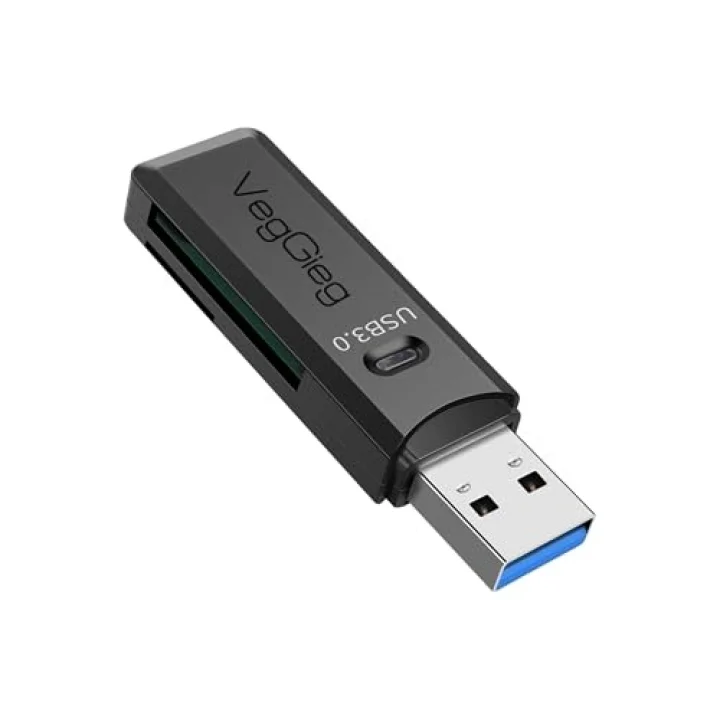 USB 3.0 SD ve Micro SD Hafıza Kart Okuyucu Siyah