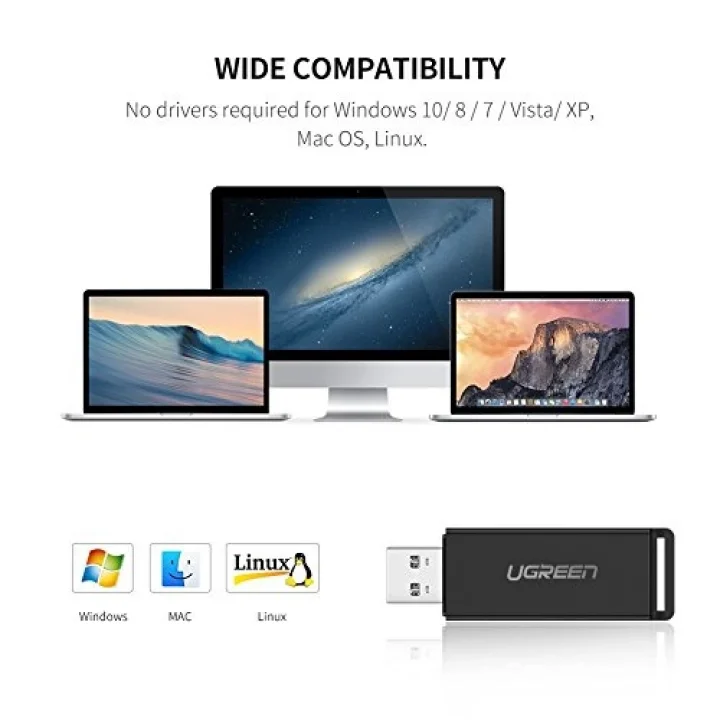 USB 3.0 SD ve Micro SD Kart Okuyucu, Siyah