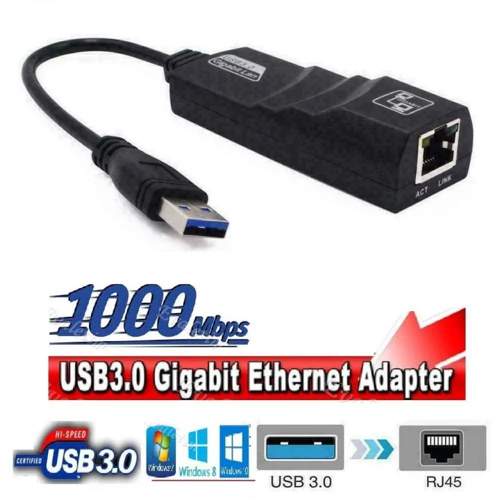 USB 3.0 to Ethernet İnternet ADSL Çevirici Laptop PC Network 4939
