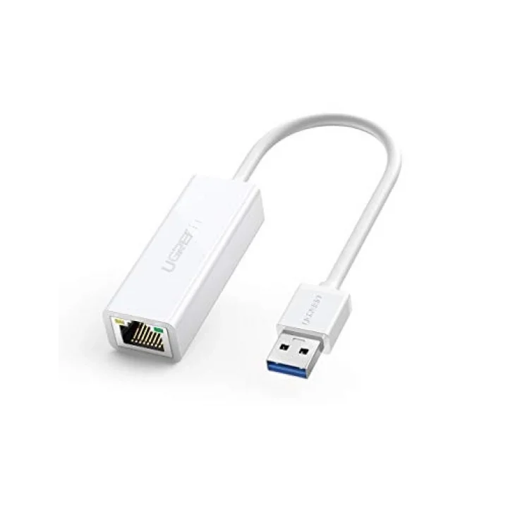 USB 3.0 to RJ45 Gigabit Ethernet Dönüştürücü Adaptör Beyaz