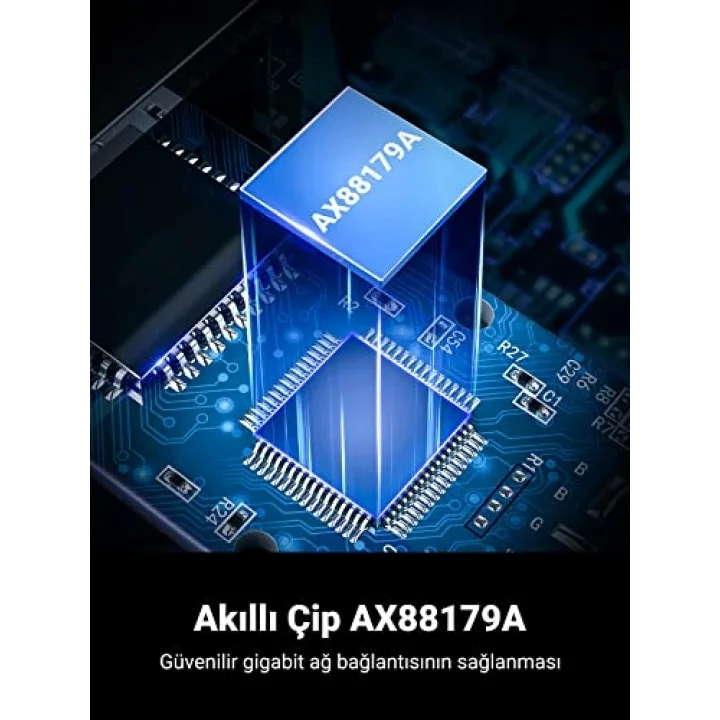USB 3.0 to RJ45 Gigabit Ethernet Dönüştürücü Adaptör Siyah