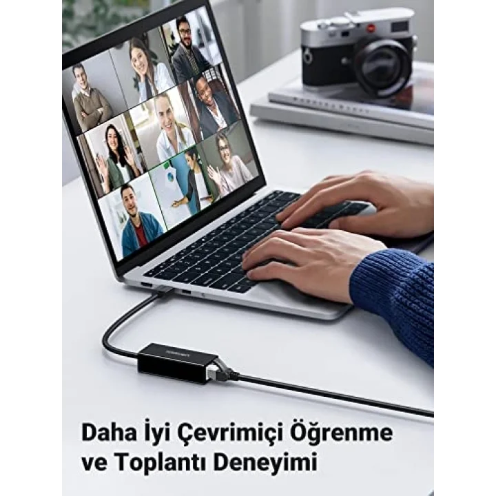 USB 3.0 to RJ45 Gigabit Ethernet Dönüştürücü Adaptör Siyah