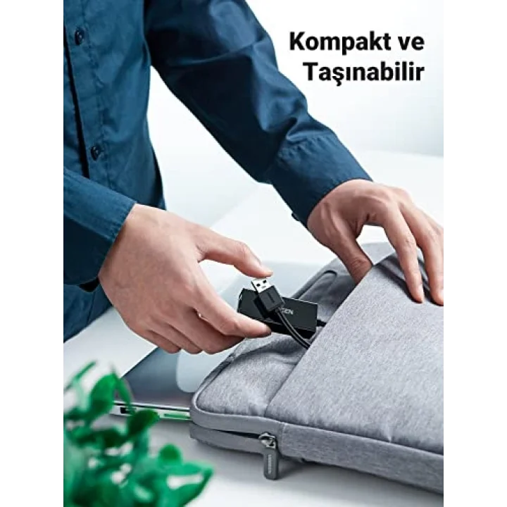 USB 3.0 to RJ45 Gigabit Ethernet Dönüştürücü Adaptör Siyah