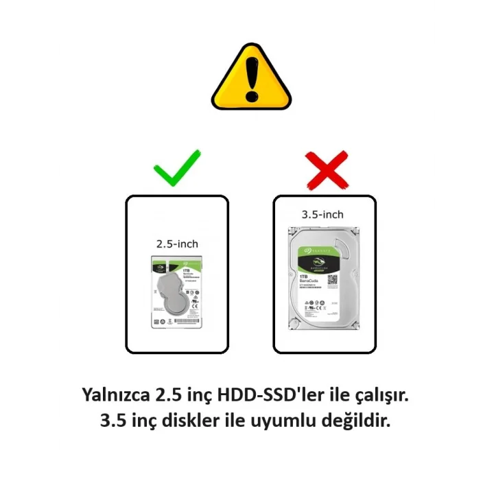 USB 3.0 to SATA 3 Kablosu 6 Gbps 2.5 inch HDD SSD 22 Pin
