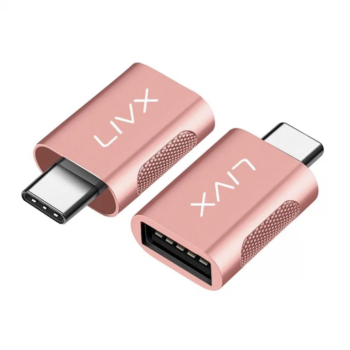 USB 3.0 To Type-C Çevirici Dönüştürücü OTG Adaptör Rose Gold OTGRG