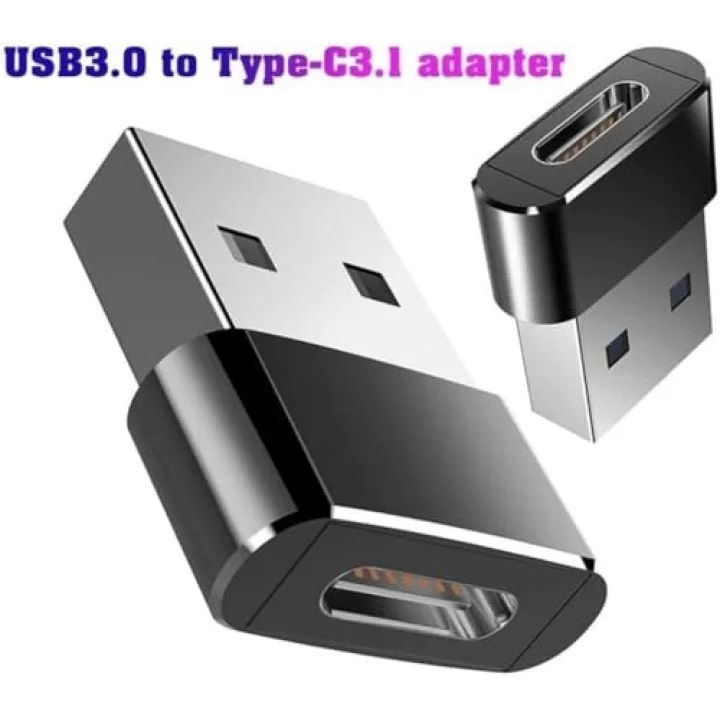 USB 3.0 - Type C 3.1 Şarj ve Data Dönüştürücü Adaptör, Apple CarPlay Uyumlu, OTG Destekli