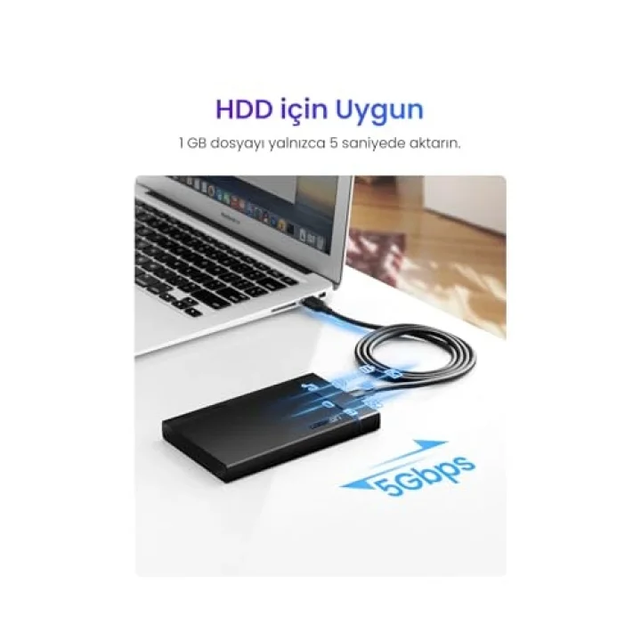 USB 3.0 Type-C Data ve Şarj Kablosu 50 cm