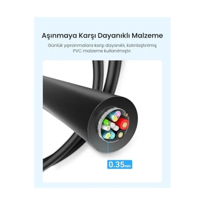 USB 3.0 Type-C Data ve Şarj Kablosu 50 cm