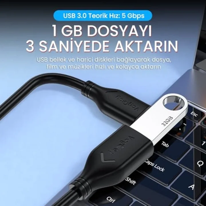 USB 3.0 Uzatma Kablosu 50CM