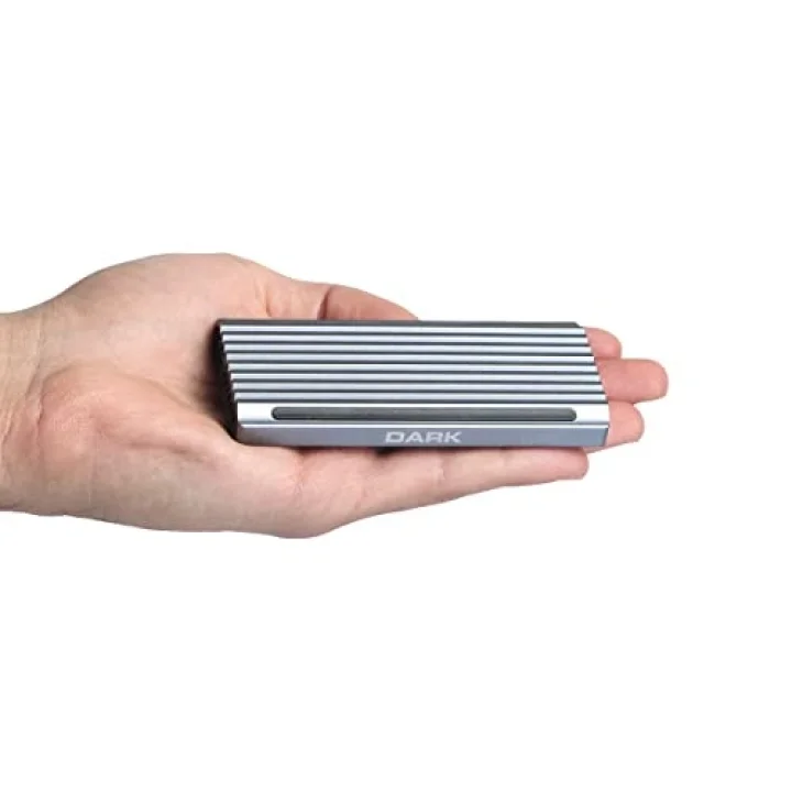 USB 3.2 Gen2 Type C - M.2 NVMe & SATA SSD RGB LEDLİ Disk Kutusu (DK-AC-DSEM5)