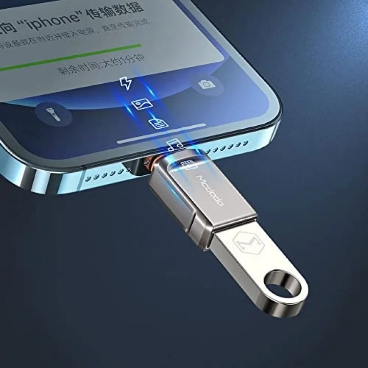 Usb-A 3.0 To Lightning Otg Convertor, Gri