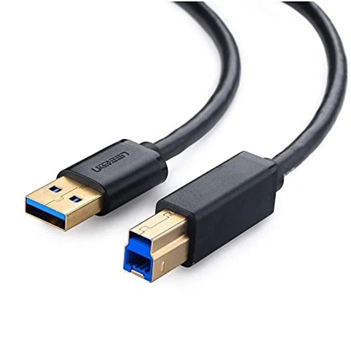 USB-A 3.0 & USB-B 3.0 Yazıcı Kablosu, 1 Metre, Siyah