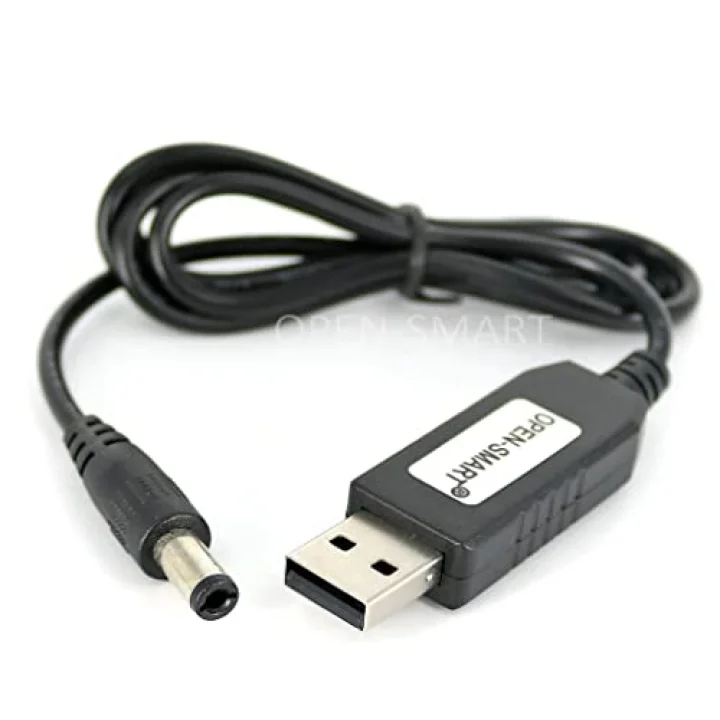 USB-Barrel Jack Voltaj Yükseltici (Giriş 5V, Çıkış 12V)