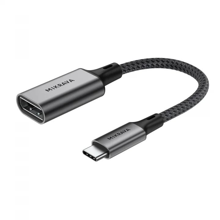 USB C DisplayPort Adaptörü 8K@60Hz 4K@240Hz 2K@360Hz, Thunderbolt 3/4/5 Uyumlu, Type C DP Adaptörü, iPhone 15 16 17 Serisi, MacBook iPad Pro Air, iMac, S26, Surface Pro, Dell vb. - 0.2 Metre