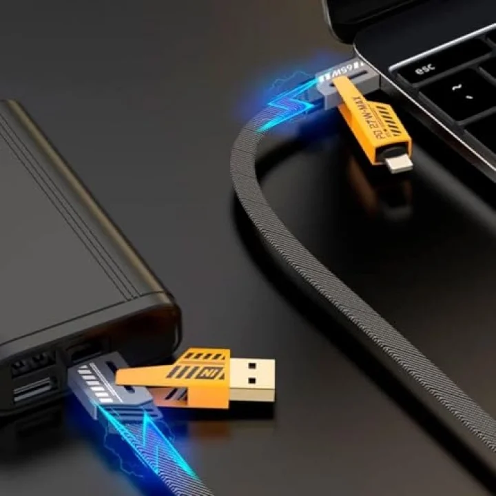 USB C DÜZ ÖRGÜLÜ HASIR AAA KALİTE 4 ü 1 arada 65/27 W 2 TO 2 FLAT FAST WIRE CABLE PD USB TYPE C İOS 4 LÜ ŞARJ KABLOSU VE VERİ AKTARIM DATA KABLO TÜM CİHAZLAR İÇİN GENİŞ UYUMLULUK HAYAT KURTARIR