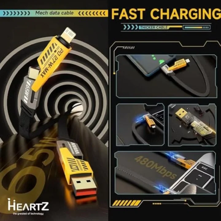 USB C DÜZ ÖRGÜLÜ HASIR AAA KALİTE 4 ü 1 arada 65/27 W 2 TO 2 FLAT FAST WIRE CABLE PD USB TYPE C İOS 4 LÜ ŞARJ KABLOSU VE VERİ AKTARIM DATA KABLO TÜM CİHAZLAR İÇİN GENİŞ UYUMLULUK HAYAT KURTARIR