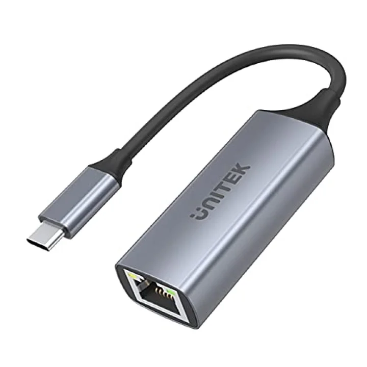 USB-C Gigabit Ethernet Adaptörü │ USB tip C RJ45 LAN Ethernet 10/100/1000 Mbps Dönüştürücü│ USB 3.0 5 Gbps │ Alüminyum, Kablo 12 cm │ Neztweradapter Win, Mac, Linux│Plug&Play